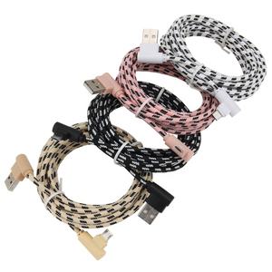 3M V8 USB Micro Cable Nylon <span class=keywords><strong>90</strong></span> grados Micro USB <span class=keywords><strong>Cargador</strong></span> Cable DE DATOS Carga rápida para Samsung Xiaomi Android Accesorios para teléfonos - Product Image 6