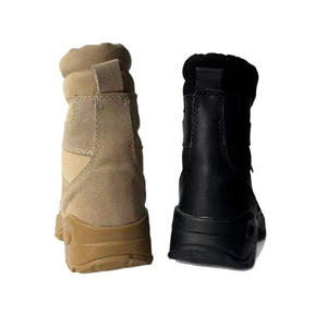 DF22 Tactical Ankle <b>Boots</b> Suede Waterproof Outdoor All Seasons <b>Black</b> Tan - Product Image 2