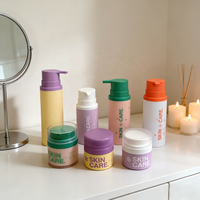 Lot de Bouteilles Portables en Plastique Sans Air avec Logo Personnalisé, 30g 50g 150ml 200ml 250ml, Pompe à Vide pour Lotion, Crème Visage, Soins de la Peau