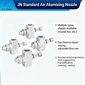 <span class=keywords><strong>Atomizador</strong></span> de Aire de Dos Fluidos, Boquilla de Pulverización Fina, Boquilla Atomizadora de Aire de Acero Inoxidable SS304 - Product Image 2