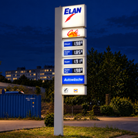 Panneau directionnel LED extérieur personnalisé pour hôtel, signalétique directionnelle en métal illuminée avec logo pour hôtels, complexes hôteliers, restaurants