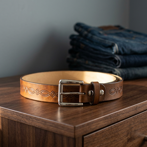 Vintage Style Men's Wear Leather Belts Durable Eco Friendly Formal Belt Men's Accessories Durable Casual Belts Wholesaler Price - Product Image 1