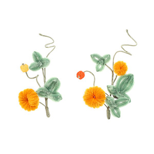 Nouvel accessoire de maquillage créatif et polyvalent en velours frais, inspiré du Zen, fait main, design original automne/hiver, coiffe Hanfu - Product Image 5