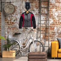 Support de casque de moto avec fixation murale et crochet en bois, présentoir pour casques et équipements sportifs