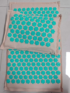 Juego de colchoneta de acupresión prémium al por mayor, ecológico, de lino natural y coco, para alivio del dolor - Product Image 6