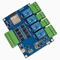 Taidacent ESP32 Commutateur relais Modbus Rtu 4CH Module relais Wifi 4 canaux Optocoupleur RS485 Carte de contrôle relais Wifi 4 voies