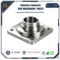 Composants structurels de robot en aluminium usinés CNC sur mesure OEM, tournés avec précision pour les applications d'équipements robotiques