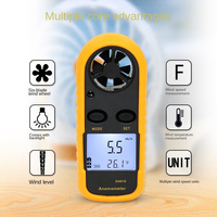 Anémomètre GM816, vitesse du vent, mini-anémomètre, débit d'air, température, avec anémomètre numérique, rétroéclairage LCD, mesure de la vitesse du vent 0-30 m/s