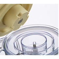 Robot culinaire électrique 400W, 2 vitesses, haute efficacité, bol en verre, hachoir à légumes et à oignons, broyeur à viande 2L, bol compatible lave-vaisselle 1