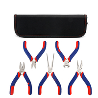 Kit de 5 pinces en acier Cr-V : Pince à bec long, Pince coupante diagonale, Pince à joint rainuré, Pince à joint coulissant, Pince de mécanicien – Vente directe usine