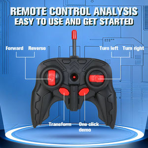 Voiture de <span class=keywords><strong>police</strong></span> transformable Getatoy pour garçons de 0 à 24 mois, transformation à un bouton, lumières LED, rotation à 360°, drift, voiture RC 2.4 GHz - Product Image 6