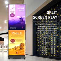 Pantalla LED Plegable a Todo Color P2 P2.5, Control por WiFi, Brillo de 600cd, Publicidad Interior para Centros Comerciales