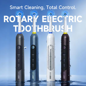 Appareils d'hygiène bucco-<span class=keywords><strong>dentaire</strong></span> <span class=keywords><strong>Brosse</strong></span> à dents électrique rotative <span class=keywords><strong>pour</strong></span> adultes Rechargeable Nettoyage des dents IPX7 Étanche 3 modes Affichage LED Meilleur - Product Image 4