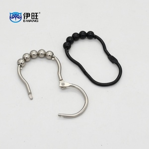 Modern Bathroom Stainless Steel Shower <b>Curtain</b> Hooks Metal Splash Clip - Product Image 2
