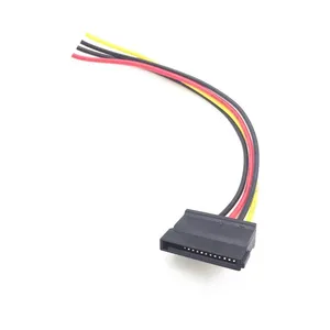 4 Pin Molex Female TO 15pin SATA Female Power Supply Cable for SATA Dvires IDE plug to 15 Pin SATA Conversion Cable