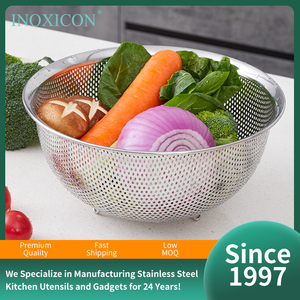 Nouveau passoire de <span class=keywords><strong>cuisine</strong></span> en acier inoxydable 304 avec fonction de drainage, compatible lave-vaisselle et four - Product Image 5