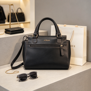 Sac à main structuré avec poignée supérieure, bandoulière amovible, poche avant zippée, sac à bandoulière polyvalent pour le quotidien - Product Image 1