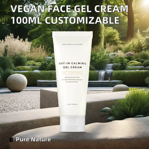 Hydratant pour le visage végétalien 100 <span class=keywords><strong>ml</strong></span>/3.38 Fl.oz Gel crème pour le visage avec ingrédients naturels Produit de beauté et de soins personnels personnalisable - Product Image 3