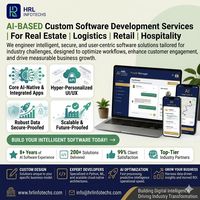HRL INFOTECHS Yapay Zeka Tabanlı Özel Yazılım Geliştirme Hizmetleri (Emlak, Lojistik, Perakende, Konaklama Sektörleri için)