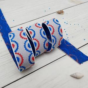 Bande élastique jacquard à faible MOQ, sangle élastique personnalisée avec logo pour vêtements, sous-vêtements de sport, ceinture élastique - Product Image 2