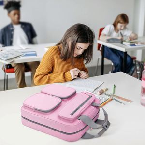 Muestra Gratuita de Carpeta con Cierre BSCI, con Asa, Múltiples Bolsillos, Organizador Escolar, Carpeta Grande con Cierre de 2 Pulgadas - Product Image 4