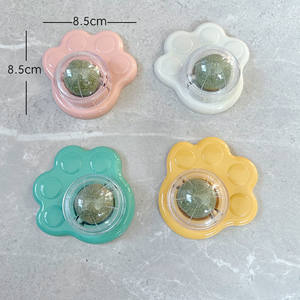 Palla di erba gatta girevole simpatico cartone animato zampa di granchio gatto giocattolo all'ingrosso per la pulizia dei denti gatto palla giocattolo - Product Image 4