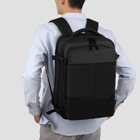 Sac à dos pour ordinateur portable multifonctionnel extensible de luxe imperméable grande capacité 180 °   Nouveau sac à dos de voyage professionnel pour hommes