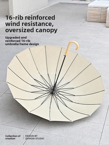 <span class=keywords><strong>Parapluie</strong></span> léger de 500 g, imprimé sur mesure, pour cadeau d'entreprise, résistant aux intempéries, imperméable, anti-UV, avec poignée longue, impression personnalisée - Product Image 3