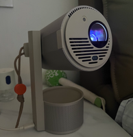 Mini projecteur portable avec Wifi et Bluetooth HD 1080P, support tout-en-un, prend en charge la projection latérale pour la chambre à coucher