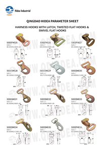 दो इंच का ट्रांसपोर्ट लीशिंग हुक ट्रक टाई डाउन हुक सेल्फ लॉकिंग फ्लैट हुक स्प्रिंट रहित स्नैक हुक रैचट स्ट्रैप फ्लैट हुक - Product Image 3