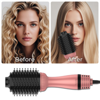 Brosse à air chaud personnalisée 1300W haute puissance Brosse sèche-cheveux ionique 3 en 1 Outils de soin des cheveux pour salon à domicile Brosse à air chaud