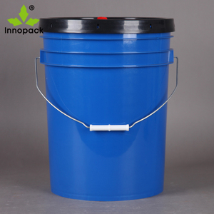 Seau de peinture en étain robuste de 20 litres avec couvercle Capacité de 5 gallons Impression couleur Laque de qualité alimentaire - Product Image 1