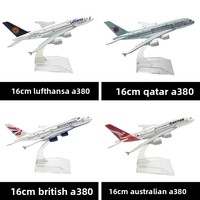 Modèle d'avion 16 cm en alliage réaliste, portable, souvenir d'aviation, cadeau de bureau, ODM professionnel 2026