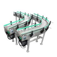 Ligne de production automatique de convoyeur à chaîne à dessus de table plat pour l'emballage industriel