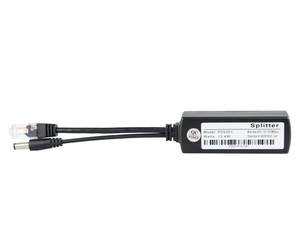 10/100M PD PoE <b>Cable</b> 1*10/100Base-TX <b>RJ45</b> Port and 1*8P Male Output 1*DC5521 Power - Product Image 3