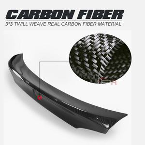 Para BMW E90 2006-2008-Facelift CSI de fibra de carbono Spoiler tronco Trim - Product Image 2