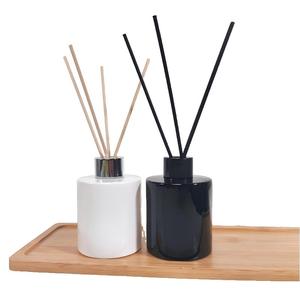Popular vacío 150ml redondo negro blanco Reed difusor juegos aromaterapia fragancia Perfume botella de vidrio para aceites esenciales y Arom - Product Image 4