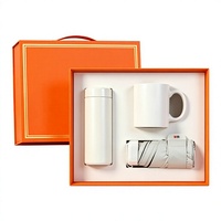 Business-Geschenkset Edelstahl-Regenschirm Firmen-Souvenir Geschenkbox für Mitarbeiter-Promotion Geschäftsstil