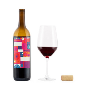 Vente en gros de bouteilles de vin et de liqueur en verre personnalisées avec joint en liège de forme plate pour brandy, gin, rhum, <span class=keywords><strong>tequila</strong></span>, spiritueux et whisky - Product Image 4