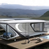 Capsule de camping préfabriquée de luxe, design élégant, pratique et personnalisable, homologuée CE, fabrication chinoise
