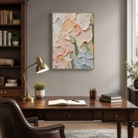 Peinture à l'huile florale sur toile, art mural floral texturé 3D, grande peinture abstraite faite à la main sans cadre, décoration moderne pour salon, cadeau