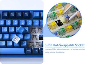 Teclado Mecánico para Juegos <span class=keywords><strong>AKKO</strong></span> Original 2026, 3098B, Intercambiable en Caliente, RGB, Ocean Star, para Compras en Línea en Alibaba - Product Image 2