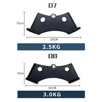 Ensemble d'entraînement des muscles du dos de 8 pièces, poignées en caoutchouc pour barre de musculation, accessoires durables pour équipement de fitness