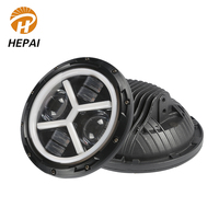 Mengemudi Proyektor Tinggi Rendah Berkedip Lampu Kerja Tahan Air Mobil 12-80V Putaran 65W Motor 7 Inch Led Headlight