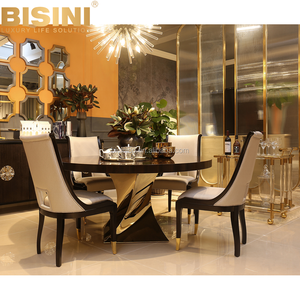 BISINI Lusso Moderno Da Pranzo In Legno Mobili, Rettangolare Estesa Nero Tavolo Da Pranzo - Product Image 5