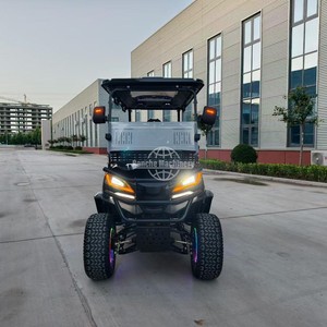 Voiturette de golf électrique tout-terrain 4 places avec panneau solaire et batterie au lithium, chariot de golf tout-terrain durable pour la vente en gros - Product Image 5
