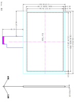 Écran LCD 7 pouces 1024x600 IPS TFT 40 broches LVDS avec liaison OCA, tactile capacitif, pour affichage intelligent de la maison