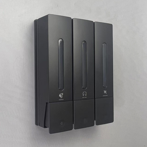 <span class=keywords><strong>Dispensador</strong></span> <span class=keywords><strong>de</strong></span> Jabón, Gel <span class=keywords><strong>de</strong></span> Ducha y Desinfectante <span class=keywords><strong>de</strong></span> Manos <span class=keywords><strong>de</strong></span> Pared, <span class=keywords><strong>de</strong></span> Plástico ABS, con Tres Cabezas, Ecológico, Recargable, para Hotel, en Oferta - Product Image 5