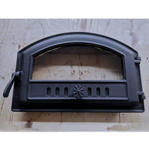<span class=keywords><strong>Puerta</strong></span> de Horno de Hierro Fundido con Vidrio para Estufa de Leñ<span class=keywords><strong>a</strong></span> o Horno de Ladrillo - Product Image 5