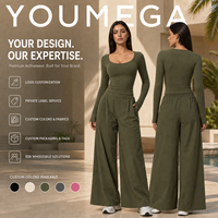 Ensemble de fitness - Vêtements de sport décontractés à col en V, coupe ajustée, respirants, séchage rapide, taille haute, pour activités sportives en extérieur